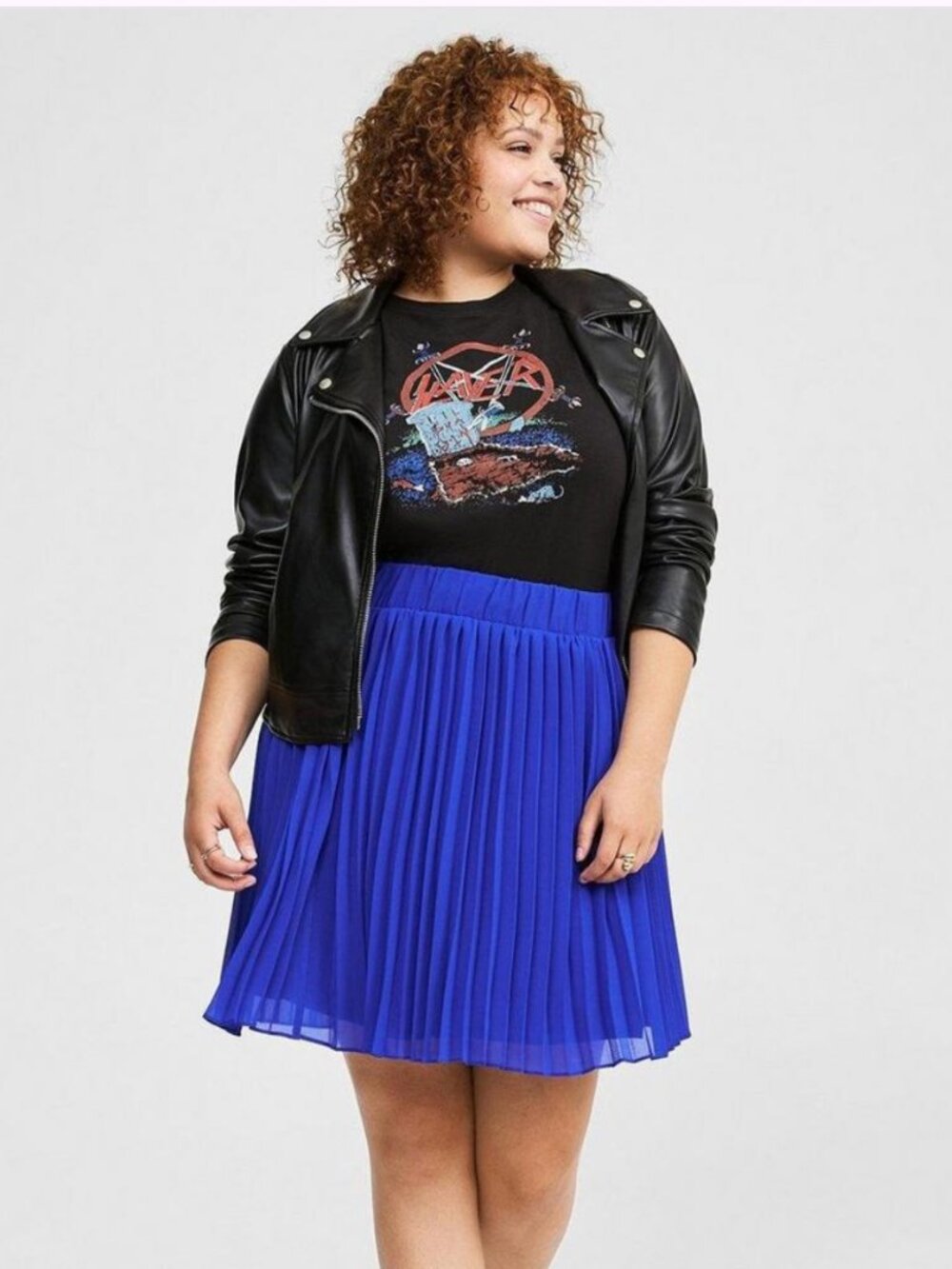 torrid Mini Chiffon High Waist Pleated Skirt